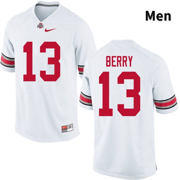 Ohio State Buckeyes Rashod Berry Men's #13 White Authentic Stitched College Football Jersey